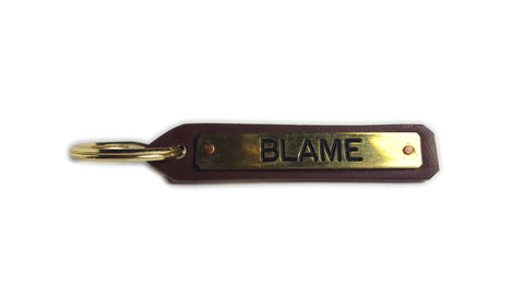 Blame Leather Key Chain