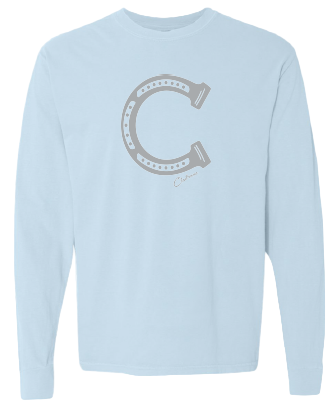 Claiborne Horseshoe Logo Long Sleeve T-shirt