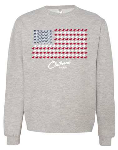 Claiborne Farm Flag Sweatshirt