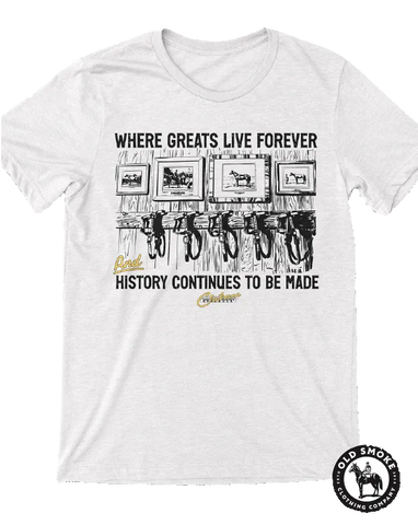 Old Smoke Claiborne Farm "...and History Continues to be Made" T-shirt