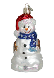 Old World Christmas Ornament - Happy Snowman
