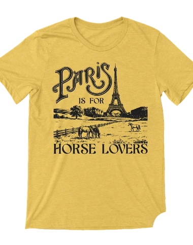 Old Smoke Paris is for Horse Lovers T-shirt