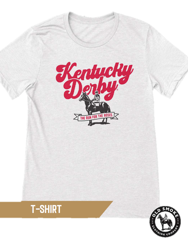 Old Smoke Kentucky Derby The Run for the Roses T-shirt