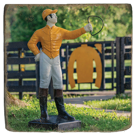 The Tradition Continues Motto Marble Coaster