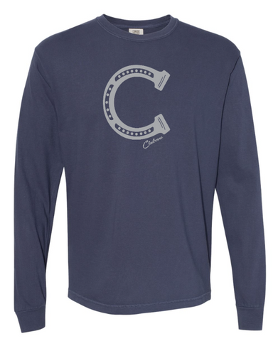 Claiborne Horseshoe Logo Long Sleeve T-shirt