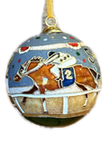 Claiborne Farm- Secretariat 1973 Finish Line Ornament by Kitty Keller Designs