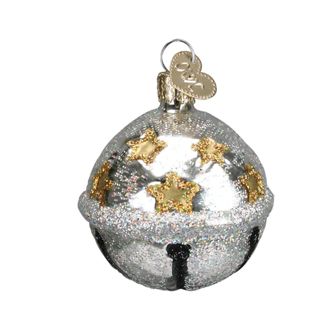 Old World Christmas Ornament - Silver Jingle Bell