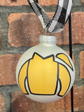 Hand-painted Claiborne Farm Glass Ornament