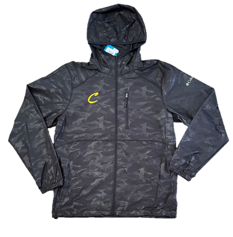 Men's Columbia Black Camo Windbreaker